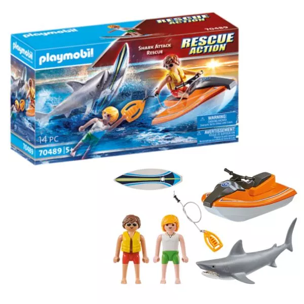 Playmobil: Salvare de atacul rechinilor - 70489