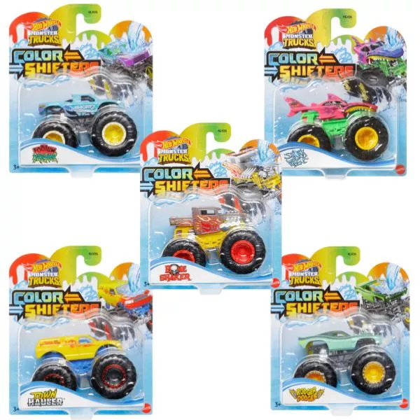 Hot Wheels: Monster Trucks Mașinuțe Color Shifters - diferite