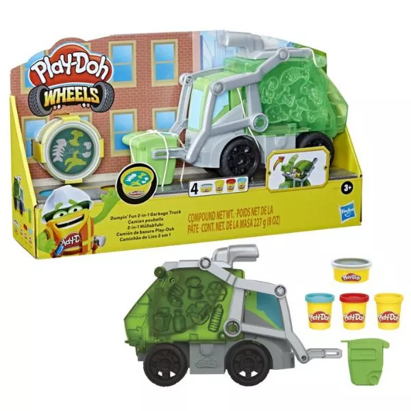 Play-Doh: Dumpin Fun Camion de gunoi 2-în-1