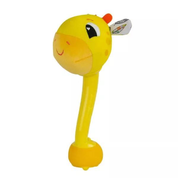 Lamaze: Bolondos zsiráf babajáték hangokkal - 27 cm