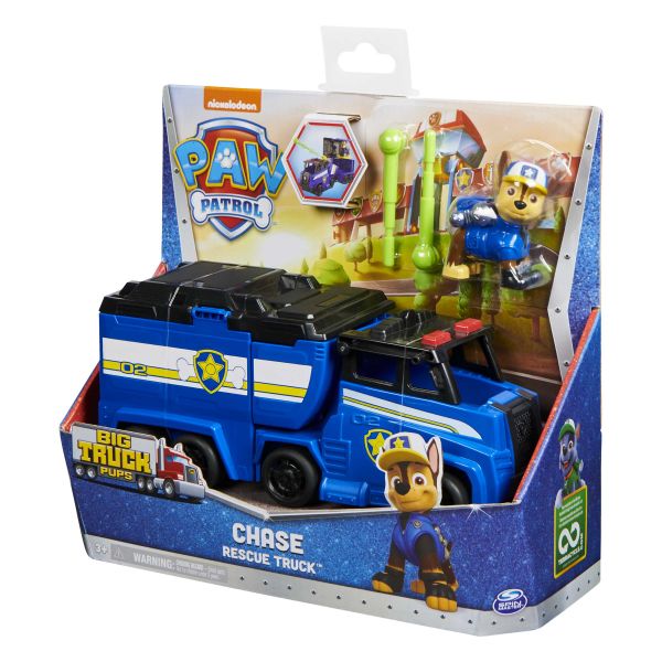 Paw Patrol, Big Truck Pups Rocky Action Figure with Clip-on Rescue Drone, Command Center Pod and Animal Friend Kids Toys Ages 3 and up