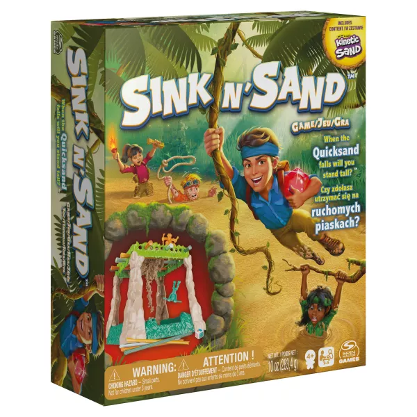 Kinetic Sand: Nisipuri mişcătoare - joc de societate cu instrucțiuni în lb. maghiară