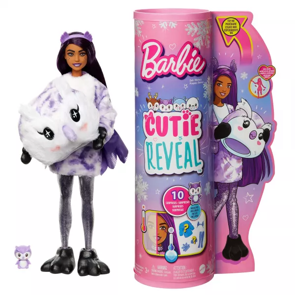 Barbie Cutie Reveal: Păpușă surpriză seria 3 - Bufnița
