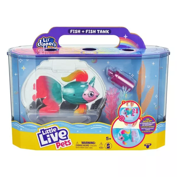 Little Live Pets: Peștișor care înoată, cu acvariu - seria 4