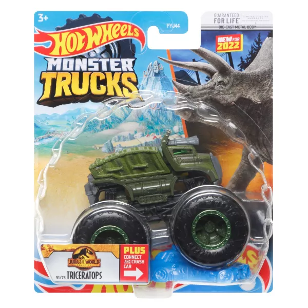 Hot Wheels: Monster Trucks Triceratops kisautó 1:64