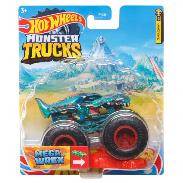 Hot Wheels Monster Trucks: Mașinuță Mega Wrex - 1:64
