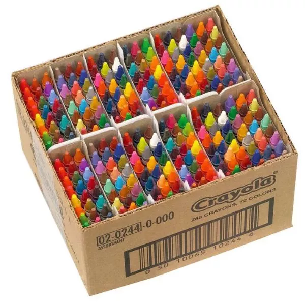 Crayola: Viaszkréta készlet, 72 színű - 288 db