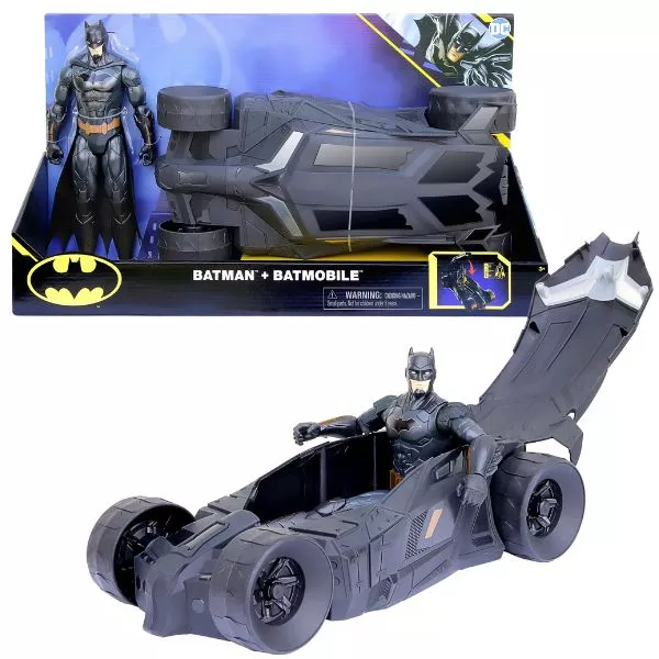 DC: Figurină Batman și vehicul - 30 cm