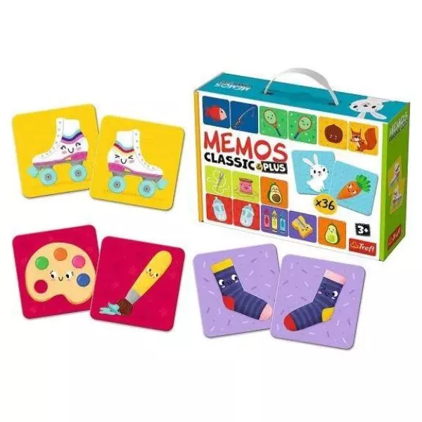 Trefl: Memos Classic & Plus logikai társasjáték és memória