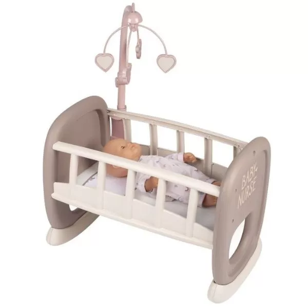 Baby Nurse: Bölcső kiságyforgóval - pasztell