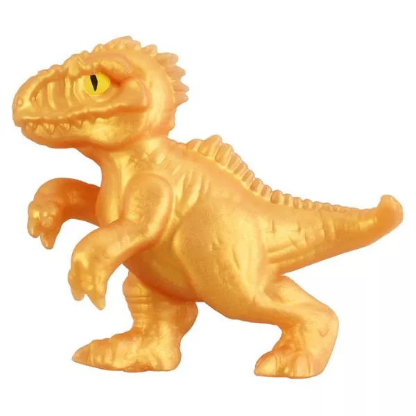 Goo Jit Zu: Jurassic World nyújtható mini akciófigura - Giganotosaurus, aranyszínű
