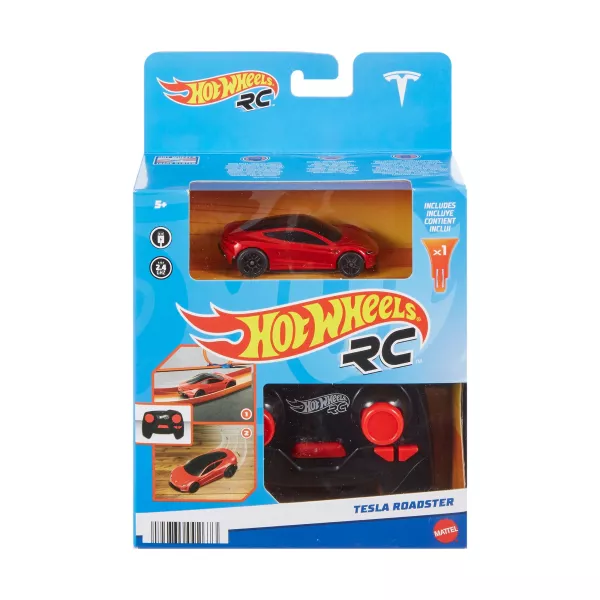 Hot Wheels: Mașinuță cu telecomandă - Tesla Roadster