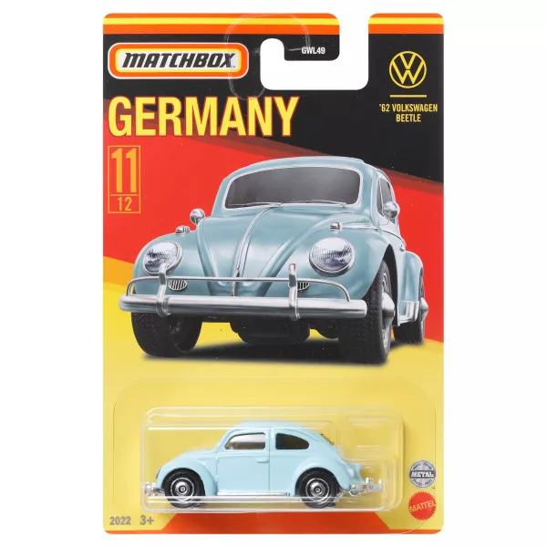 Matchbox: '62 Volkswagen Beetle kisautó