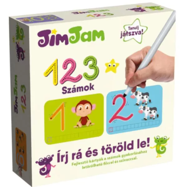 JimJam: Scrie pe el și șterge-l! Cifrele - educativ în lb. maghiară