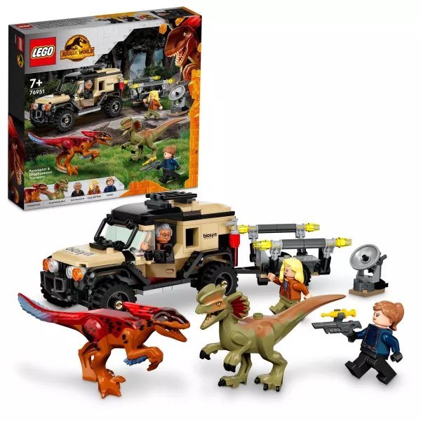 LEGO® Jurassic World: Transport de Piroraptor și Dilophosaurus - 76951
