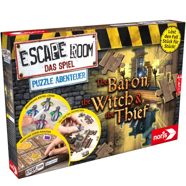 Escape Room: Aventura Puzzle - Baronul, Vrăjitoarea și Hoțul - joc de societate în lb. maghiară