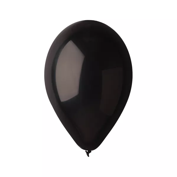 Pasztell fekete prémium lufi csomag, 25 cm - 10 db