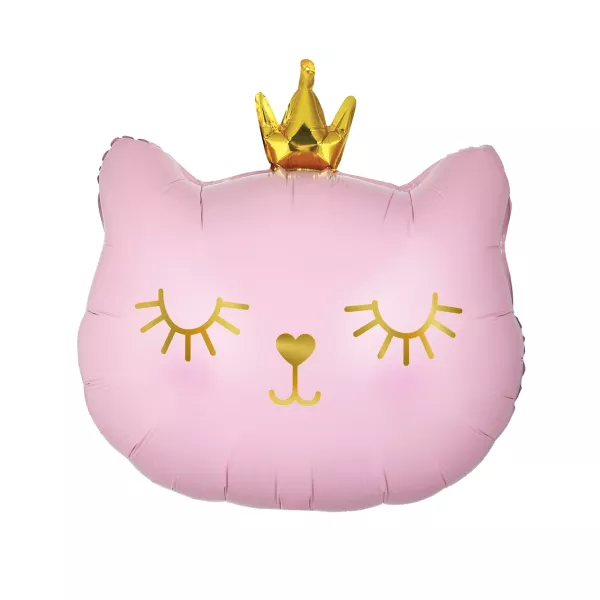 Balon folie Prințesă pisică roz - 42 cm