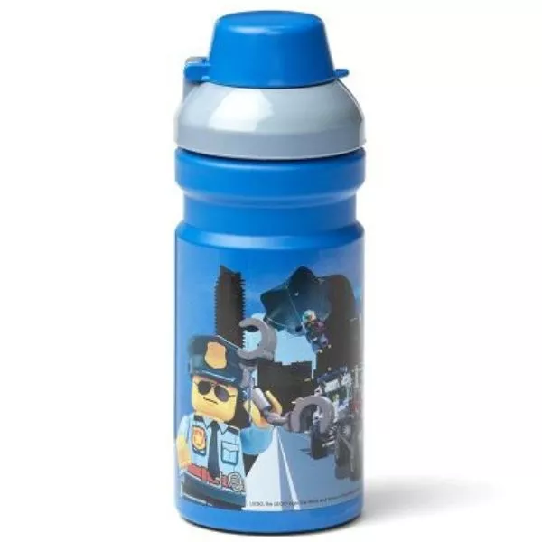 LEGO City: Sticlă de apă din plastic - 390 ml