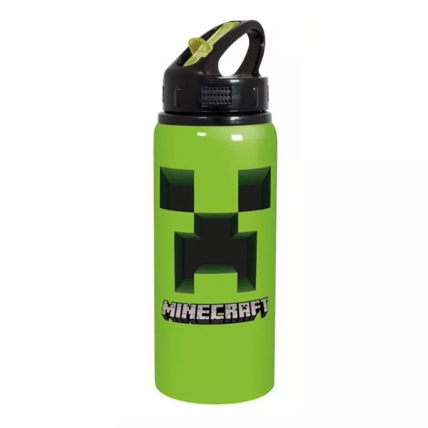 Minecradt: Creeper Sticlă de apă din aluminiu - 710 ml