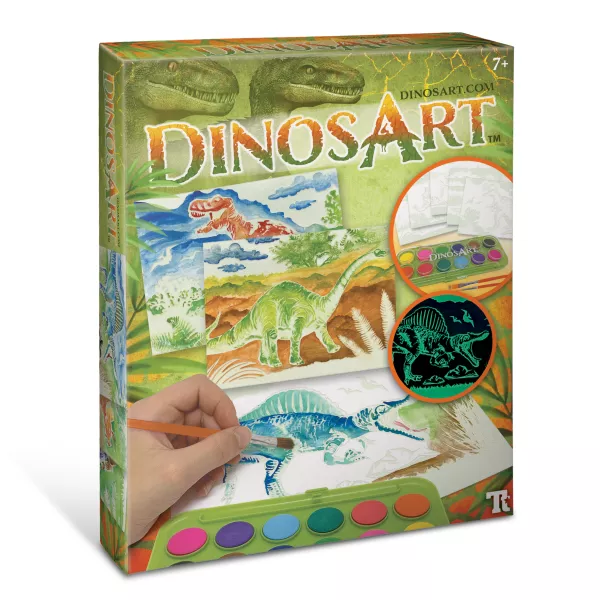 DinosArt: Dinó képfestő készlet vízfestékkel