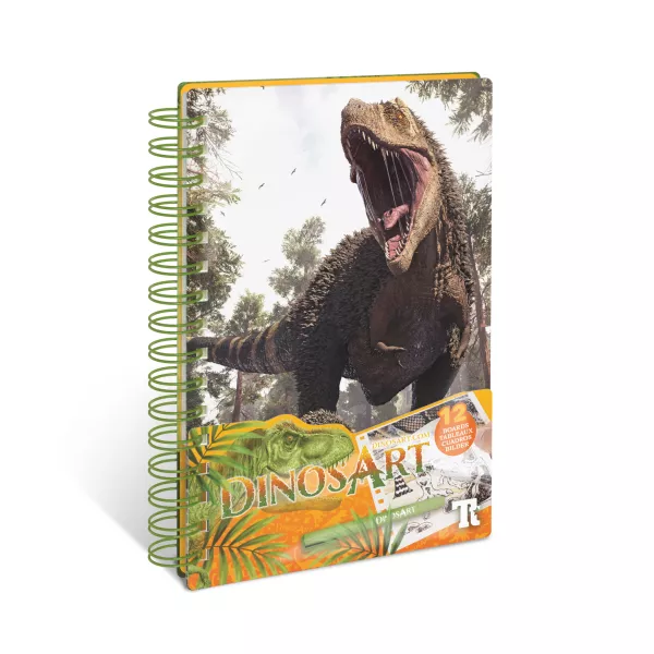 DinosArt: Imagini fantezii cu dinozauri - artă cu folie