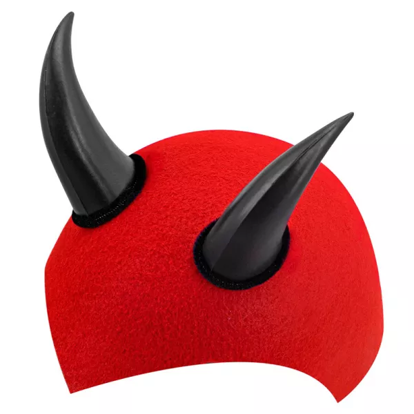 Șapcă de diavol roșu cu coarne