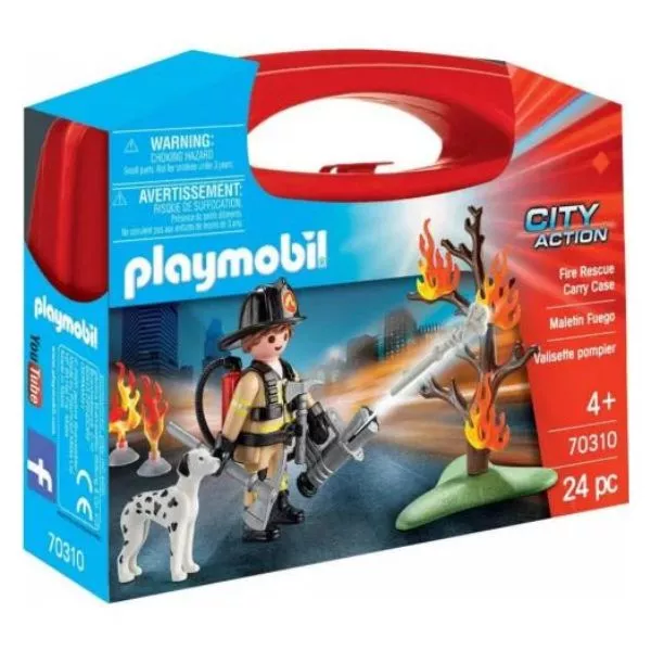 Playmobil: Set portabil Pompierul - 70310