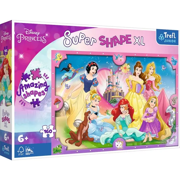 Trefl: Disney hercegnők XL puzzle - 160 darabos