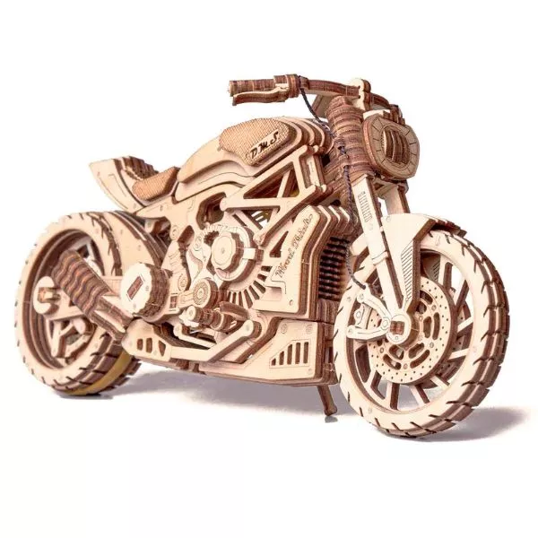 Wood Trick: Mechanikus modell, fa - DMS motorkerékpár