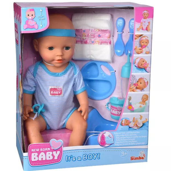 New Born Baby: Bebeluș nou-născut cu accesorii albastre
