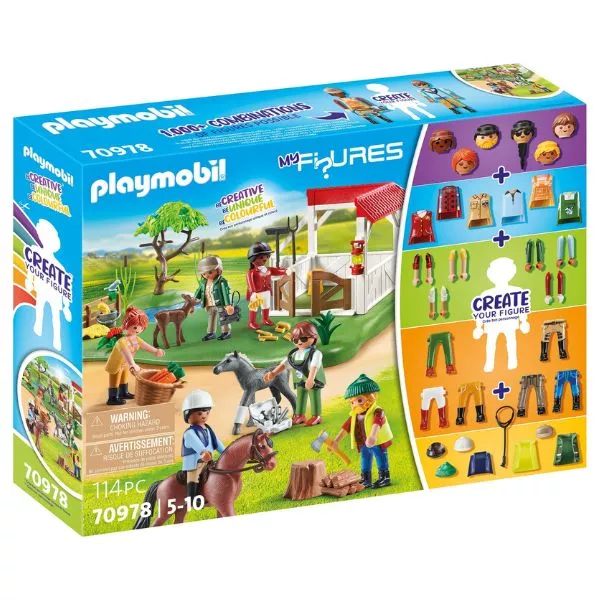 Playmobil: My Figures Ferma de cai - 70978