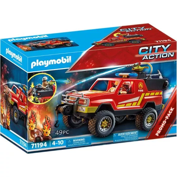 Playmobil: Camion de pompieri cu furtun - 71194