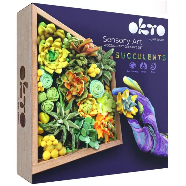 OKTO Sensory Art: Set de plastilină pentru realizarea imaginilor - Urechelniță, energie