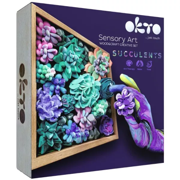 OKTO Sensory Art: Set de plastilină pentru realizarea imaginilor - Urechelniță, sensibilitate