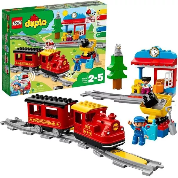 LEGO® DUPLO® : Gőzmozdony 10874 CSOMAGOLÁSSÉRÜLT