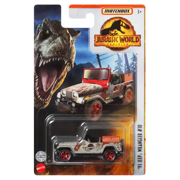 Matcbox: Jurassic World 2. - Mașinuță '93 Jeep Wrangler #10
