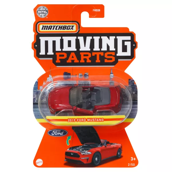 Matchbox Moving Parts: 2019 Ford Mustang kisautó