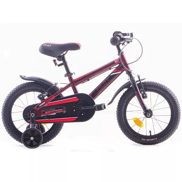 Pilot: Bicicletă pentru copii Sonekto, mărime 16 - roșu-negru