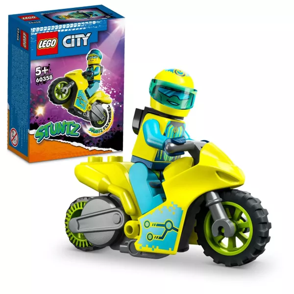 LEGO® City Stuntz: Cyber kaszkadőr motorkerékpár 60358