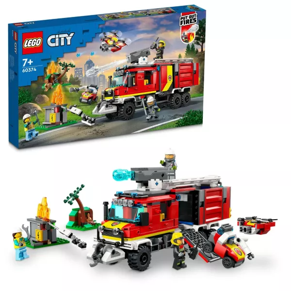 LEGO® City: Fire Mașina unității de pompieri - 60374