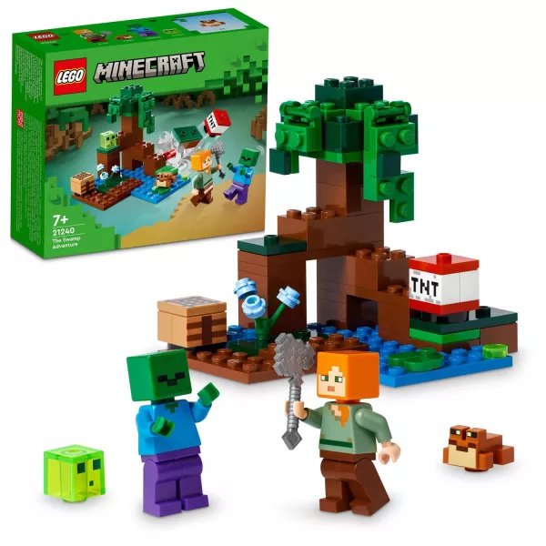 LEGO® Minecraft: Aventură în mlaștină - 21240