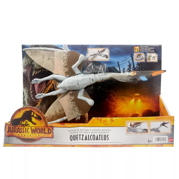 Jurassic World 3: Ragadozó támadó dinó figura - Quetzalcoatlus