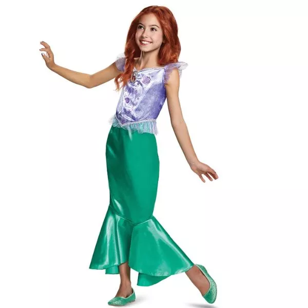 Mica Sirenă: Costum Ariel clasic - 124-135 cm