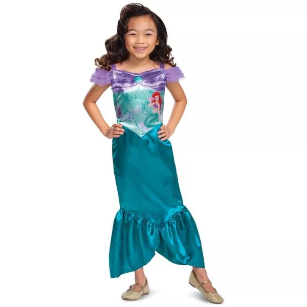 Mica Sirenă: Costum Ariel - 124-135 cm