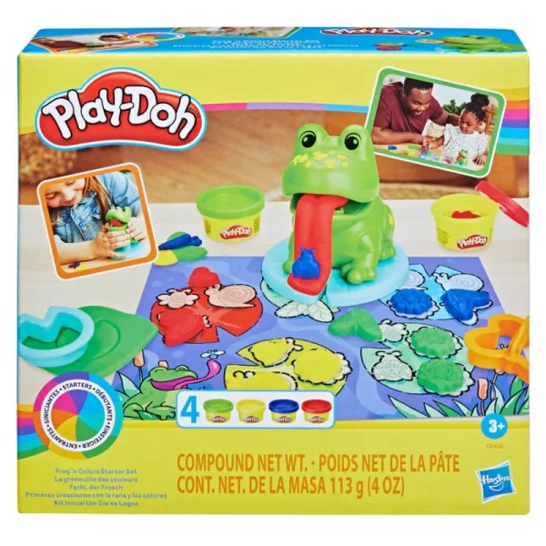 Play-Doh: Set starter de plastilină Broasca și culorile