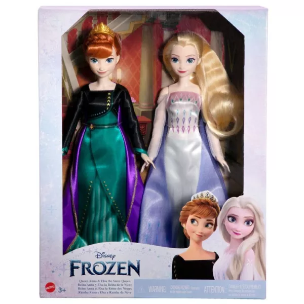 Frozen 2: Set de păpuși Elsa și Regina Anna