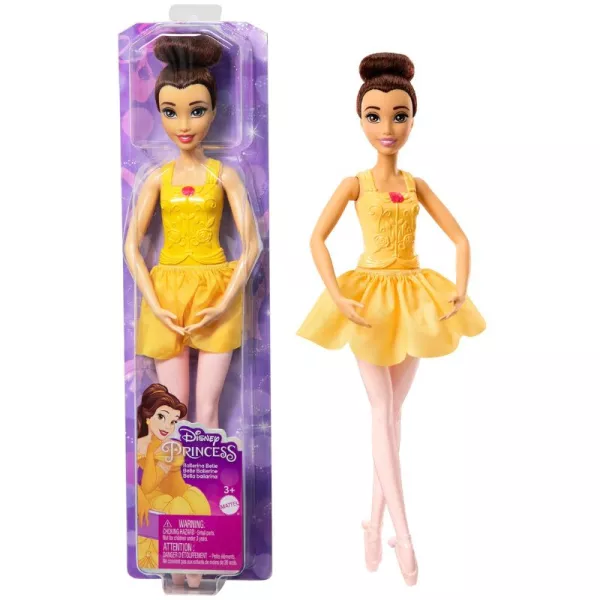 Prințesele Disney: Păpușă prințesă balerină - Belle