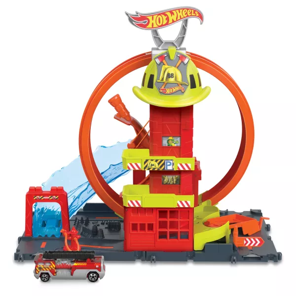 Hot Wheels City: Set de joacă Stația de pompieri