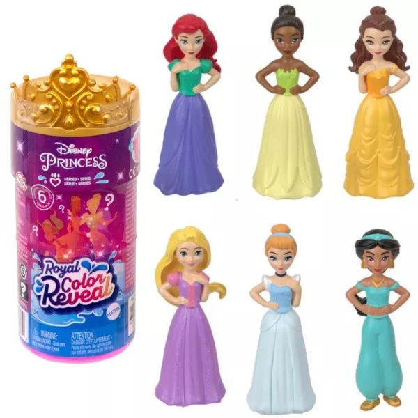 Prințesele Disney: Color Reveal - mini-păpușă surpriză